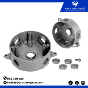Caja de Pase Hermética Octagonal con Salidas Roscadas para Sistemas Conduit