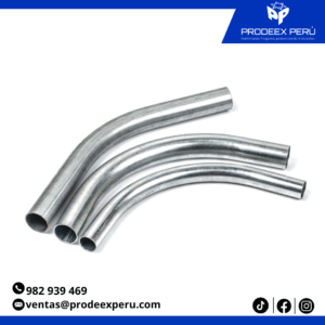 Curva EMT Galvanizada | Acero de Alta Resistencia Certificada UL | 1/2" a 4"