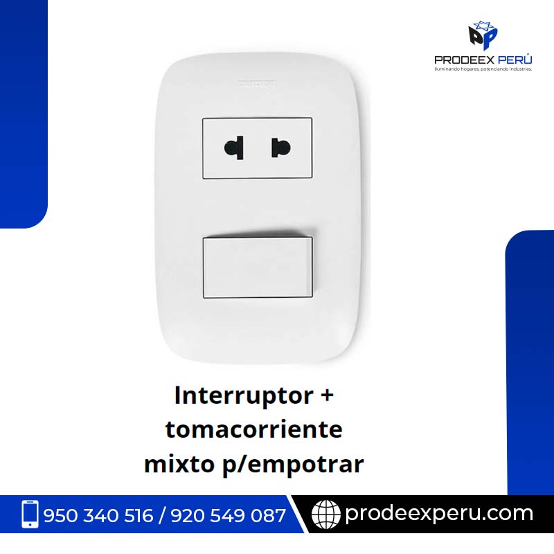 INTERRUPTOR MAS TOMACORRIENTE MIXTO