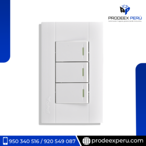 A3-INTERRUPTOR TRIPLE CONMUTADOR - BLANCO