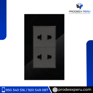 B2- TOMACORREINTE DOBLE S/LT – NEGRO ESPEJO