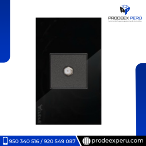 B2- CONECTOR TV PARA COAXIAL- NEGRO ESPEJO