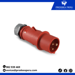 ENCHUFE 16AMP 2P+T 415V ROJO 9H IP44-MENNEKES