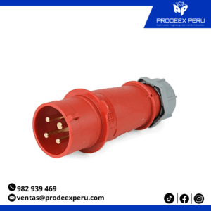 ENCHUFE 16AMP 3P+T 415V ROJO 6H IP44-MENNEKES