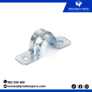 Abrazaderas EMT Galvanizadas de 2 Orejas para Tubo Conduit | Fijación Eléctrica Segura