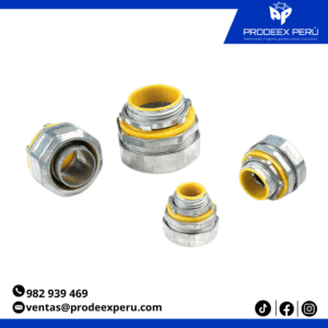 Conector Recto Hermético Liquid Tight de Acero Zincado | Para Tubería Metálica Flexible – Certificado UL