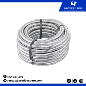 tubería Flexible Desnuda de Acero Galvanizado | Canalización Metálica para Cables Eléctricos