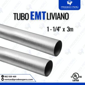 Tubo EMT Galvanizado 1-1/4" | Alta Resistencia para Instalaciones Industriales y Comerciales