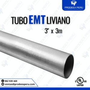 Tubo Conduit EMT Galvanizado 3″ | Alta Resistencia para Instalaciones Eléctricas