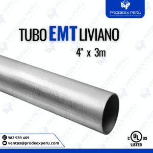 Tubo Conduit EMT Galvanizado 4″ | Alta Resistencia para Instalaciones Eléctricas