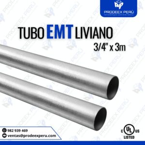 Tubo EMT 3/4″ – Acero Galvanizado para Instalaciones Eléctricas