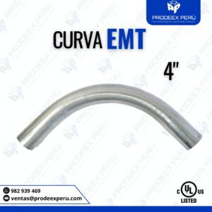 Curva EMT Galvanizada 4″ | Conducción Eléctrica Segura y Certificada