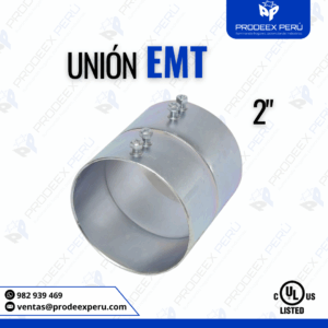 Unión EMT 2″ Galvanizado con Tornillo de Fijación – para Tubería y curva Eléctrica EMT