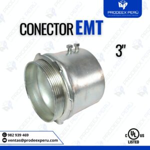 Conector EMT 3” Galvanizado | Segura para Tuberías Eléctricas emt