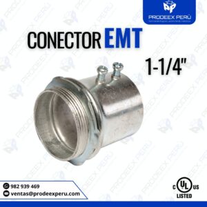 Conector EMT 1-1/4” Galvanizado | Conexión Durable para tubo emt