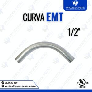 Curva EMT Galvanizada 1/2″ | Alta Resistencia para Tuberías Eléctricas