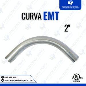 Curva EMT Galvanizada 2″ | Protección y Canalización para Cableado Industrial