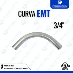 Curva EMT Galvanizada 3/4″ | Alta Resistencia para Tuberías Eléctricas