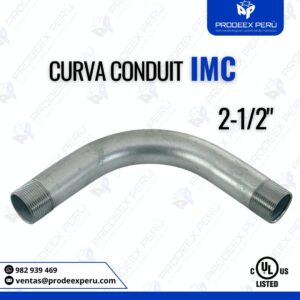Curva IMC 2-1/2″ Galvanizada | Curvado Preciso y Seguro para tuberías Conduit IMC