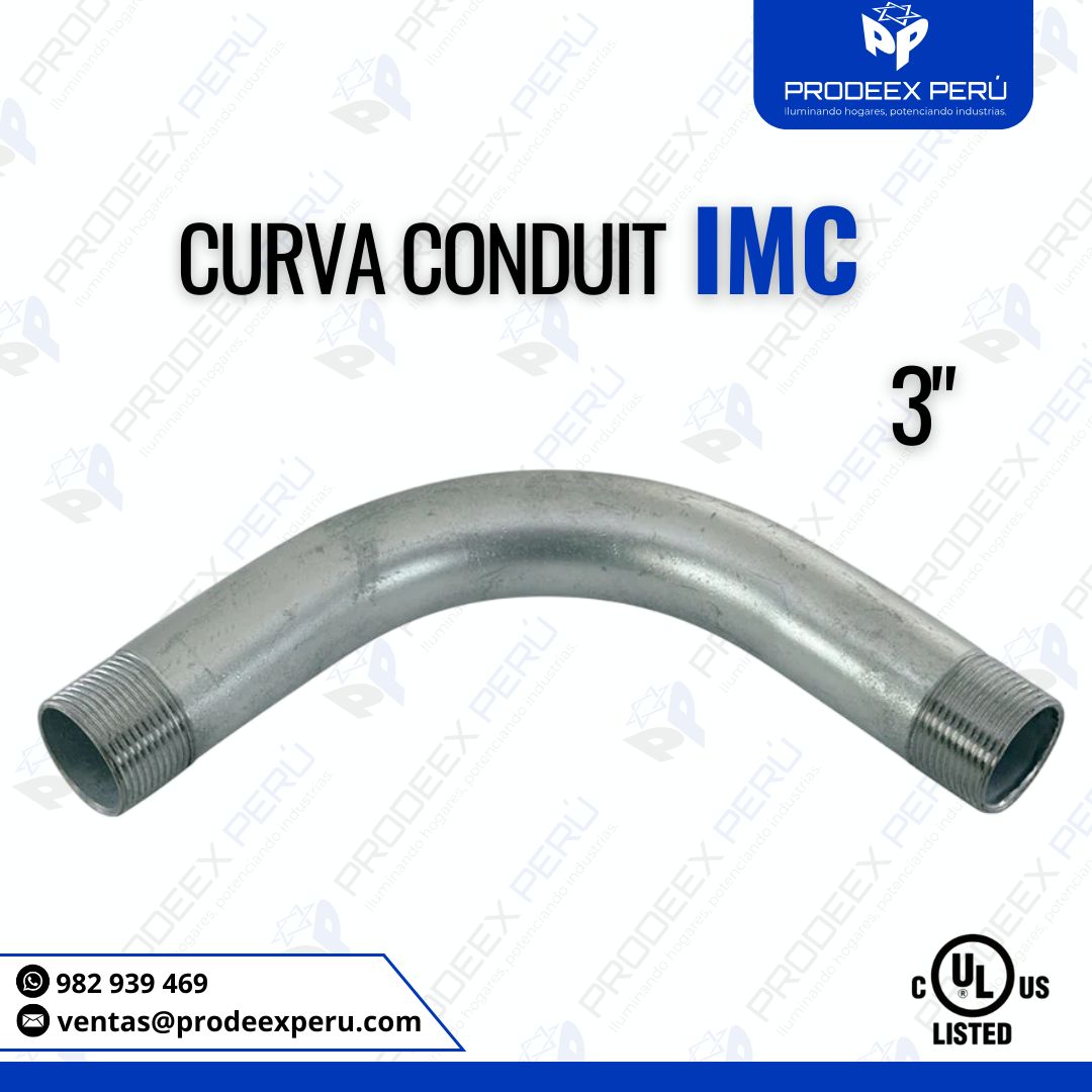 Curva IMC 3″ Galvanizada | Norma UL 1242 – Ideal para Ambientes Exigentes