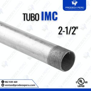 Tubo IMC 2-1/2″ Galvanizado | Acero Resistente – Uso Industrial y Comercial