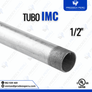 Tubo IMC Galvanizado 1/2″ | Alta Resistencia UL 1242 | Conducción Eléctrica Segura