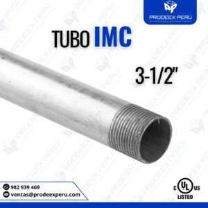 Tubo IMC Galvanizada 3-1/2″ | Acero Resistente UL – Uso Industrial y Comercial