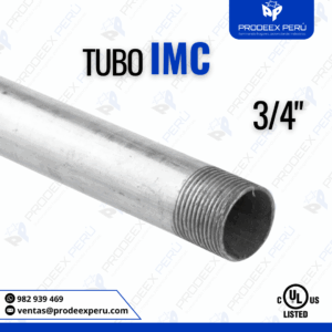 Tubo IMC Galvanizado 3/4″ | Alta Resistencia UL 1242 | Conducción Eléctrica Segura