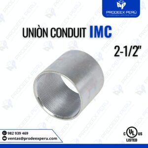 Unión IMC 2-1/2" Galvanizada | Conexión Rápida y Duradera para Canalización Eléctrica
