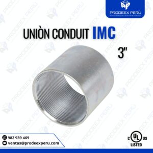 Unión IMC 3" Acero Galvanizado | Seguro para Tubería Eléctrica Industrial