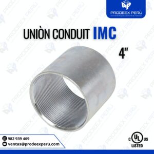 Unión IMC 4" Galvanizada para Tubería conduit | Alta Resistencia y Certificación UL