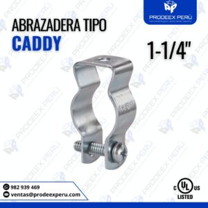 Abrazadera Tipo Caddy EMT 1-1/4" Galvanizada con Perno