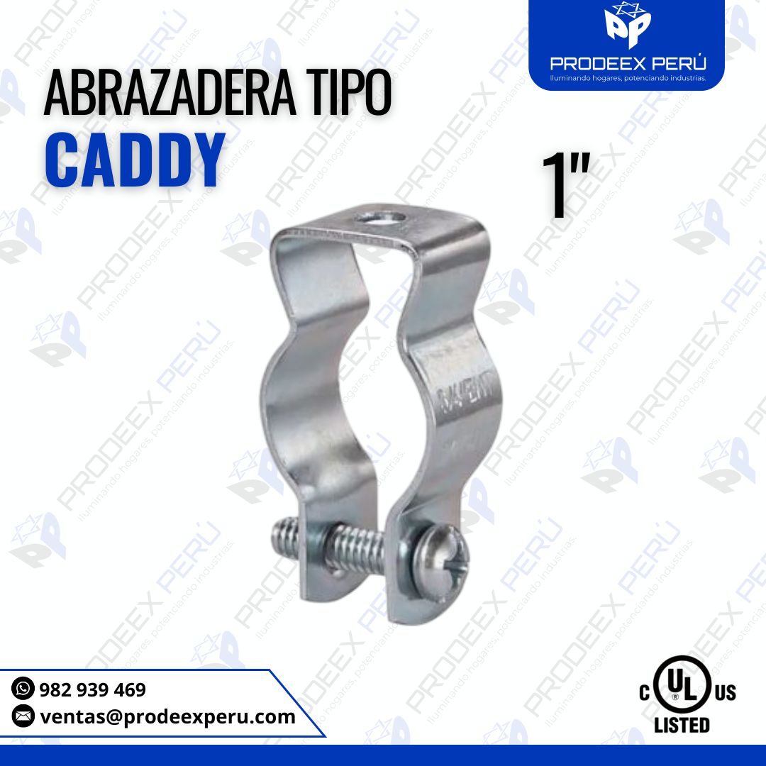 Abrazadera Tipo Caddy EMT 1" Galvanizada con Perno