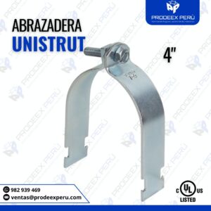 Abrazadera Unistrut - Partida 4" para Instalaciones de Tuberías conduit