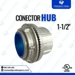 Conector HUB Eléctrico 1-1/2" a Prueba de Agua, Aceite y Polvo | Zinc UL