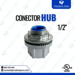 Conector HUB Eléctrico 1/2″ a Prueba de Agua, Aceite y Polvo | Zinc UL