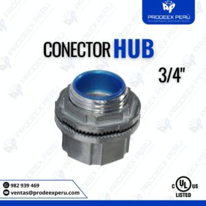 Conector HUB Eléctrico 3/4″ a Prueba de Agua, Aceite y Polvo | Zinc UL