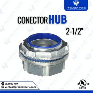 Conector HUB Eléctrico 2-1/2" a Prueba de Agua, Aceite y Polvo | Zinc UL