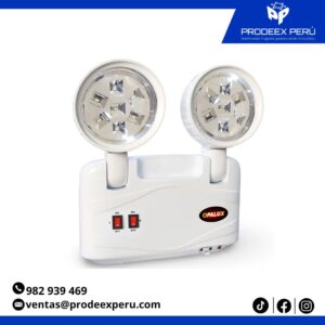 Luz de Emergencia LED OPALUX 9101-220 Slim 14 LEDs | 8 Horas de Autonomía – Faros Giratorios 180°