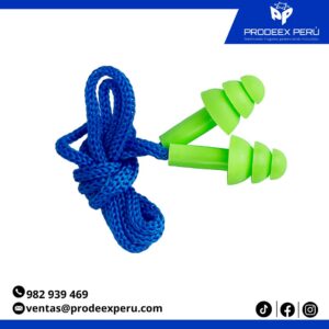 Tapón Auditivo Reutilizable CLUTE Elite con Cordón | Protección Auditiva Industrial