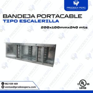 Bandeja Portacable Escalerilla 200x100mm x 240mts | Fabricación Galvanizada