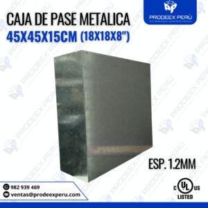 Caja de Pase Metálica 45x45x15cm| Esp.1.2mm