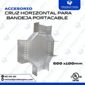 Accesorio Cruz Horizontal 600x100 para Bandeja Portacable