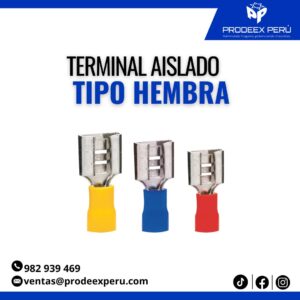 Terminal Aislada Hembra | Pqt 100U
