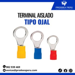 Terminal aislado tipo uña | para cables pqt 100U