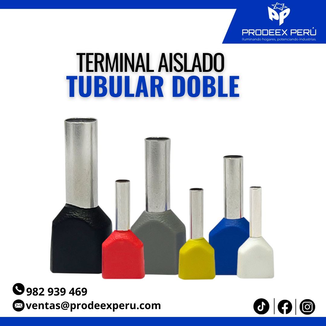 Terminal Tubular Sobre Moldeado Doble | pqt 100U