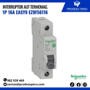 Interruptor Termomagnético 1P 16A Easy9 Schneider electric | Llave Térmica