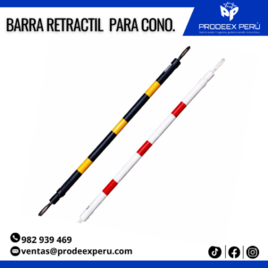 Barra Retráctil Amarilla Galo 115 cm – Señalización y Seguridad Vial para Áreas de Trabajo