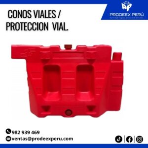 Canalizador PVC 80x120 cm Blanco o Rojo con Reflectivo Recargable 15 kg