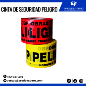 Cinta Señalizadora de Peligro | Amarilla y Roja | Seguridad en Obras